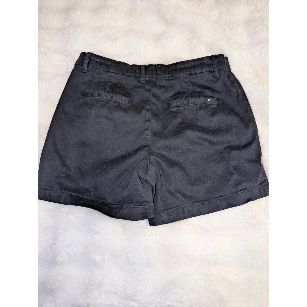 Banana Republic Ladies Everyday Trendy Zip Fly Shorts with Pockets Size 12 Black